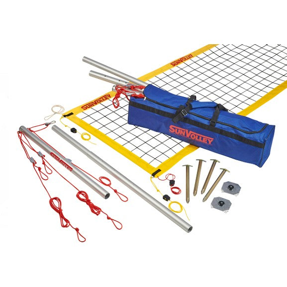 Sunvolley Plus Beach Volleyball Outdoor Post 9.5 Meter Net | Set